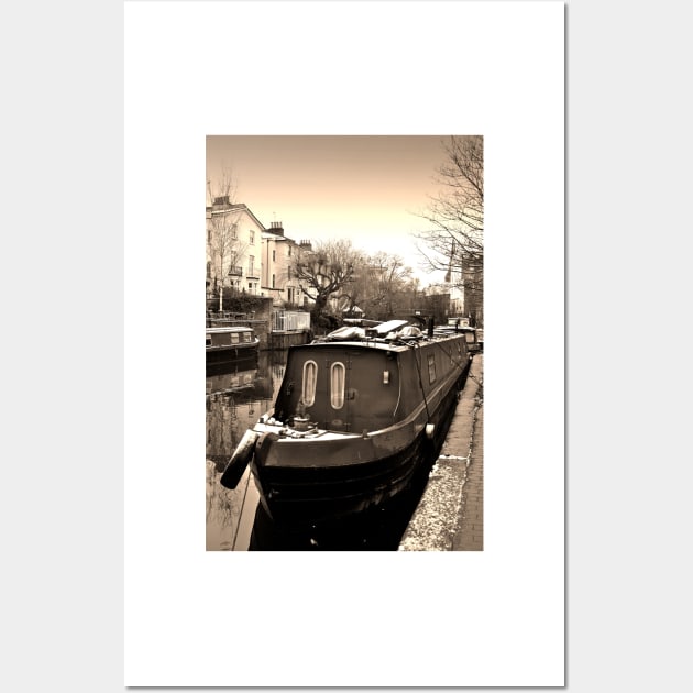 Narrow Boats Regent's Canal Camden London Wall Art by AndyEvansPhotos